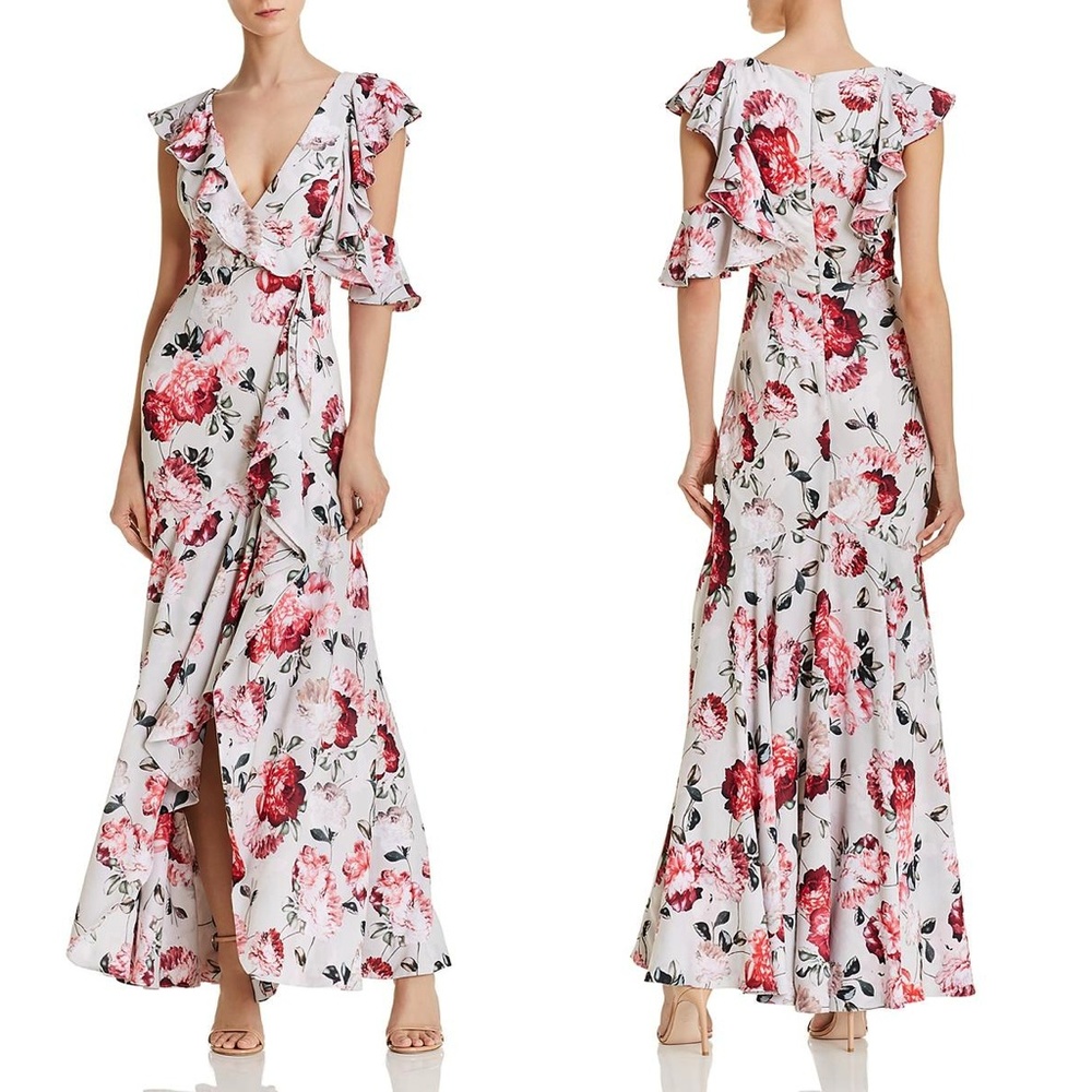 FAME & PARTNERS Beckman Floral Georgette Dress